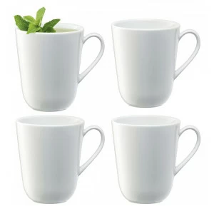 Набор из 4 округлых чашек 380 мл Dine LSA INTERNATIONAL DINE 00-3863446 Белый