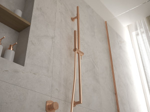 Латунный подъемный стержень с ручным душем