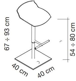 Caimi Brevetti Табурет с подставкой для ног Kaleidos sun-id-1436900 - Вид №4