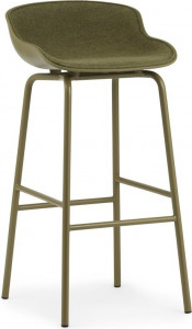 604079 Барный стул 75 см, обивка передней части, сталь Olive / Synergy Normann Copenhagen Hyg