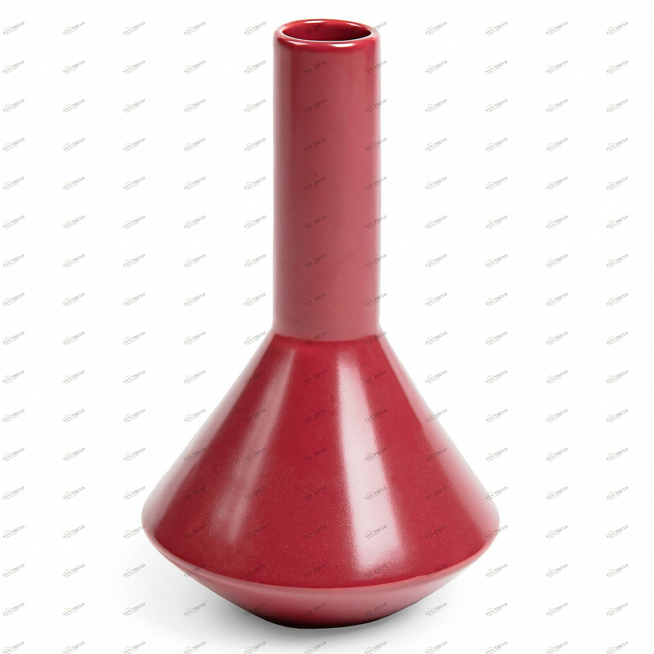 Ваза керамическая с узким горлом бордовая 25 см Loretta от La Forma LA FORMA - 343221 Красный 