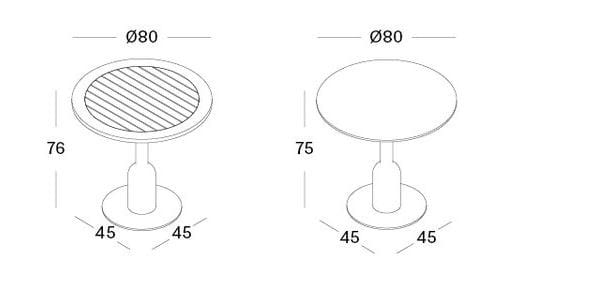 Стальной и деревянный круглый садовый стол Vincent sheppard SPHERA ARCH-00039722 - Вид №2