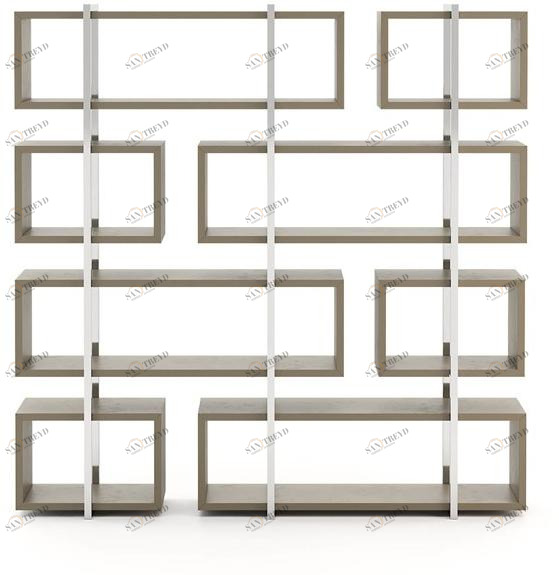 Laskasas Открытый двухсторонний деревянный стеллаж sun-id-1477116