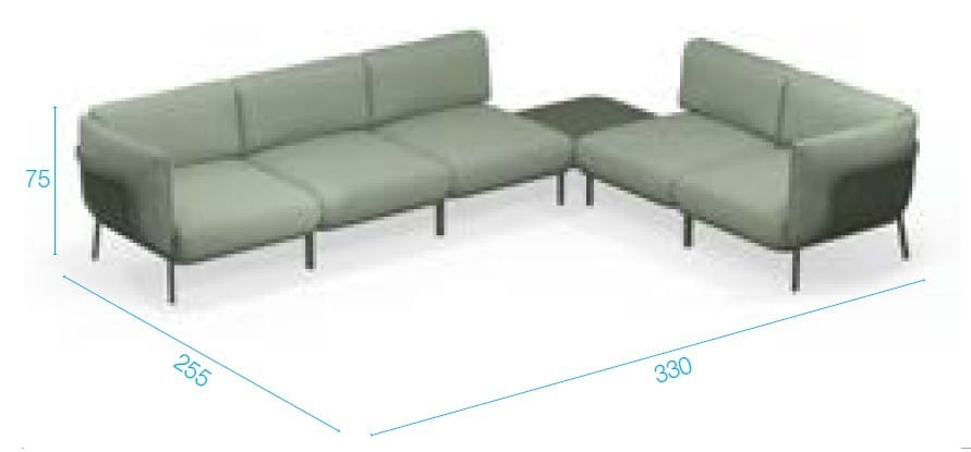 Угловой садовый диван из ткани emu Cabla ARCH-00130643 - Вид №5