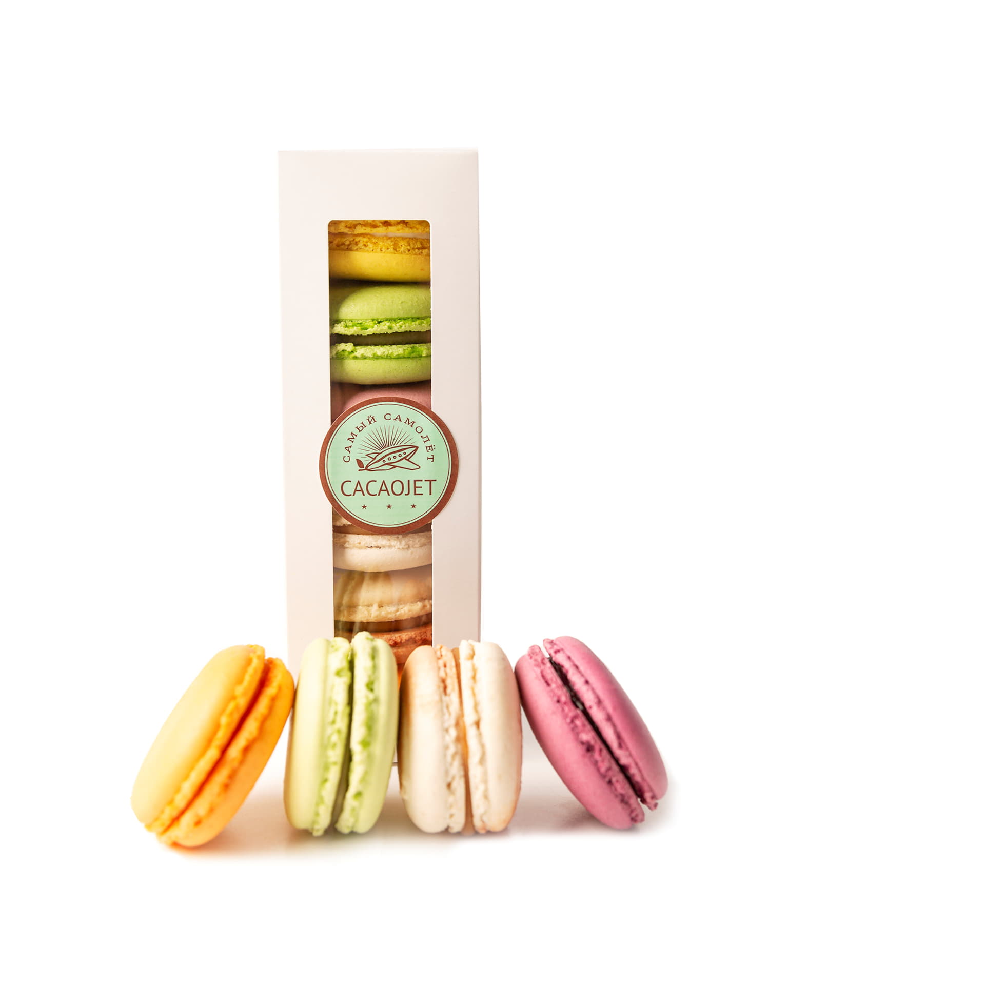 Макарунс ассорти CACAOJET 180 г Santreyd 10458