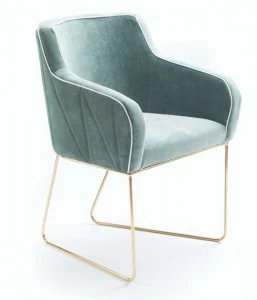 Mambo Unlimited Ideas Тканевый стул на санках с подлокотниками Croix