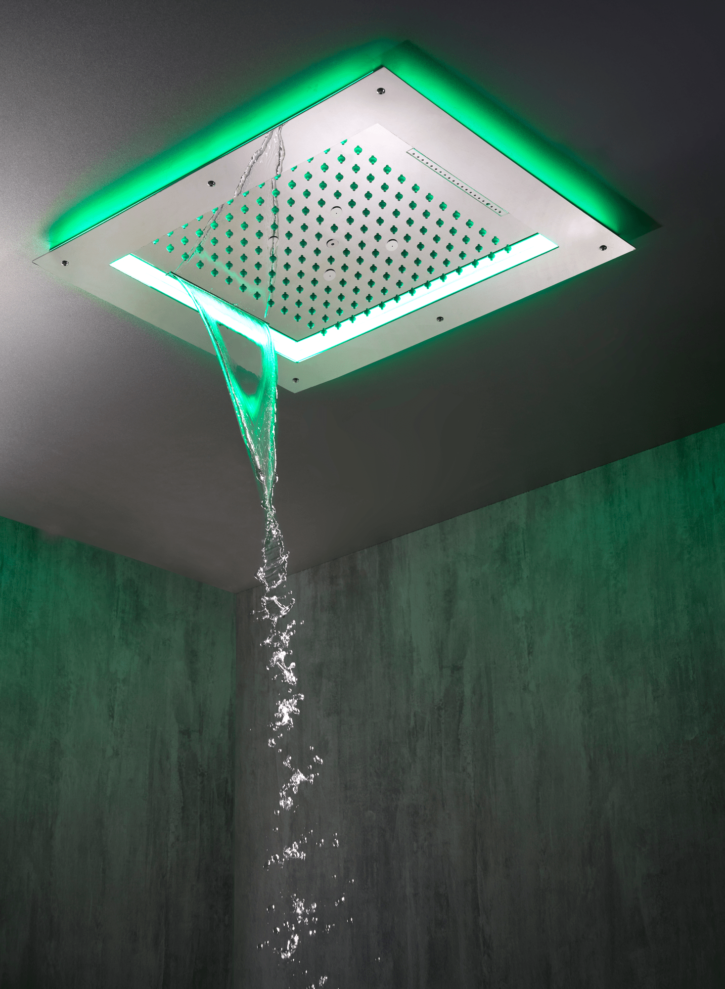 HI0928 Потолочный & настенный душ FRAME/4 - RGB CROMOTHERAPY BOSSINI  - Вид №1