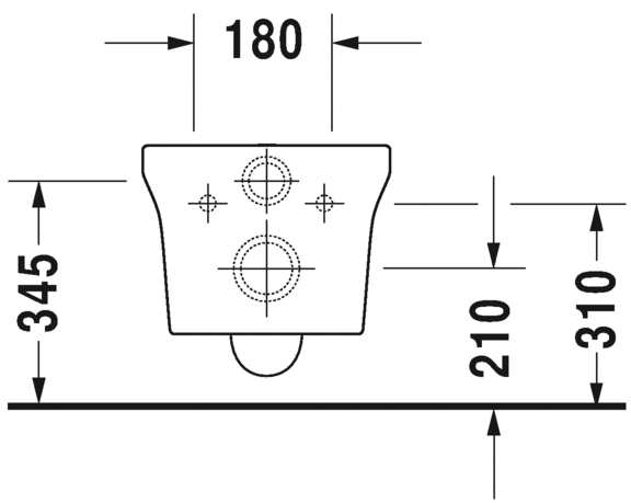 2561092000 Подвесной унитаз настенный Белый Duravit P3 Comforts Германия - Вид №4