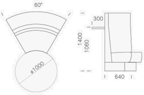 Pedrali Диван из ткани с высокой спинкой Modus 2.0 sun-id-1482604 - Вид №3
