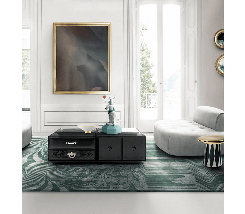 0-143 Черный кофейный столик Soho Boca Do Lobo  - Вид №1