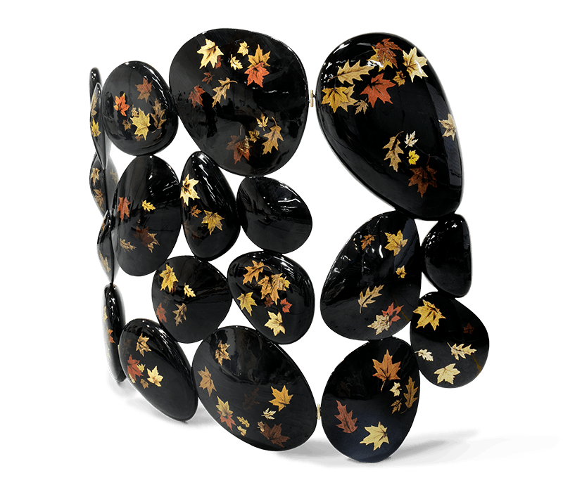 0-095 Складная ширма с золотой маркетри Boca Do Lobo  - Вид №6