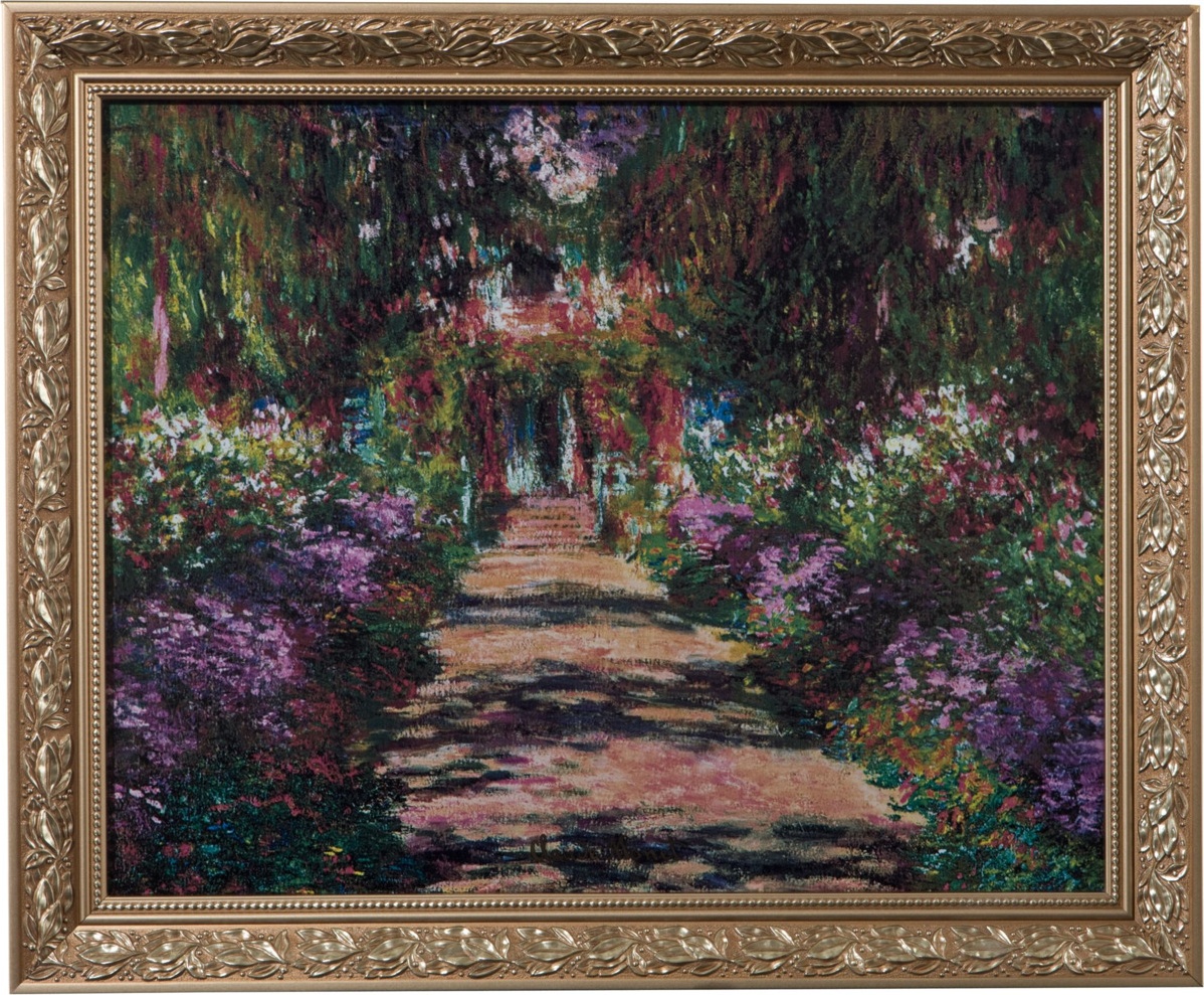 10596135 Goebel Картины 58х48см "Тропа в сад Моне" Фарфор 