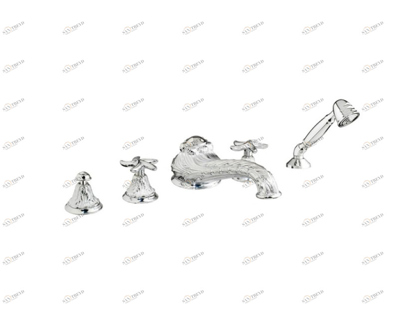 230716.B040.00 Набор для ванны с пятью отверстиями Золото 24К Mestre Versailles