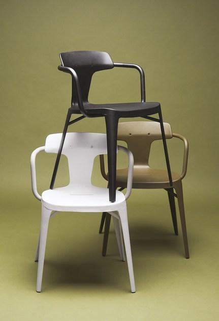 Tolix Штабелируемый стул из нержавеющей стали с подлокотниками sun-id-1450628 - Вид №8