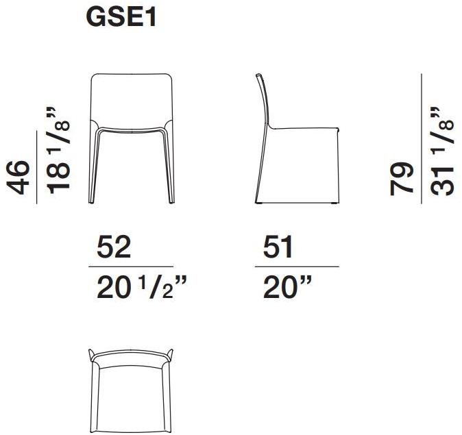Molteni & C. Съемный тканевый стул Glove sun-id-1454623 - Вид №5
