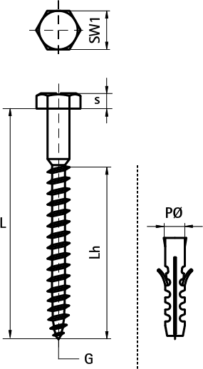 6193010 BIS Шурупы с шестигранником walraven  - Вид №1