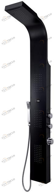 GEDY Настенная металлическая душевая стойка в современном стиле с переключателем и ручным душем sun-id-1478591