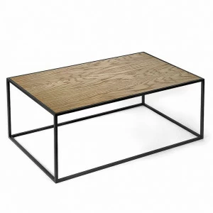 Журнальный столик прямоугольный темный дуб 100 см London black INTELLIGENT DESIGN  260820 Коричневый