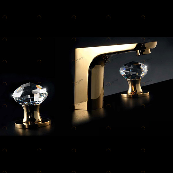 Смеситель на 3 отверстия для раковины с клапаном клик-клак 71.075G MAIER ROCK 71075G