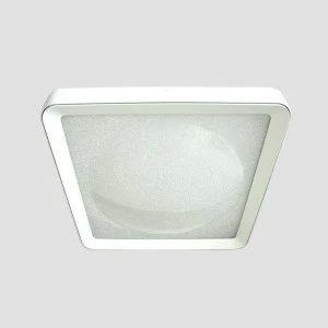 Потолочный светодиодный светильник Ambrella light Orbital Crystal Sand FS1216 WH/WH 72W+29W D500*500 AMBRELLA LIGHT ORBITAL CRYSTAL SAND 223531 Белый