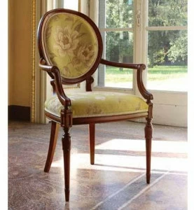 Arnaboldi Interiors Шелковое кресло с подлокотниками Provencal