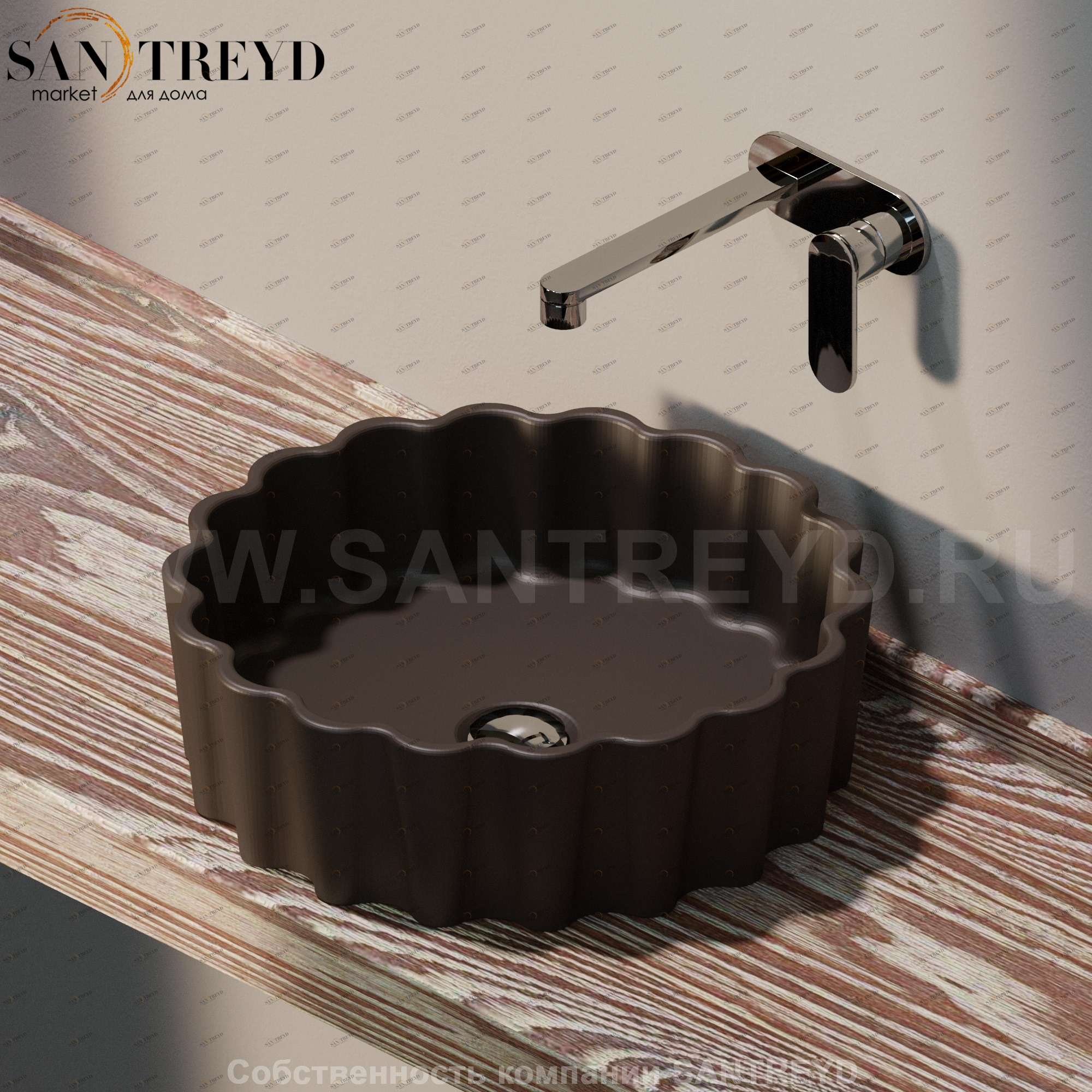 DZ46L7006 Накладная раковина на столешницу  круглая Ceramica Flaminia Doppio Zero