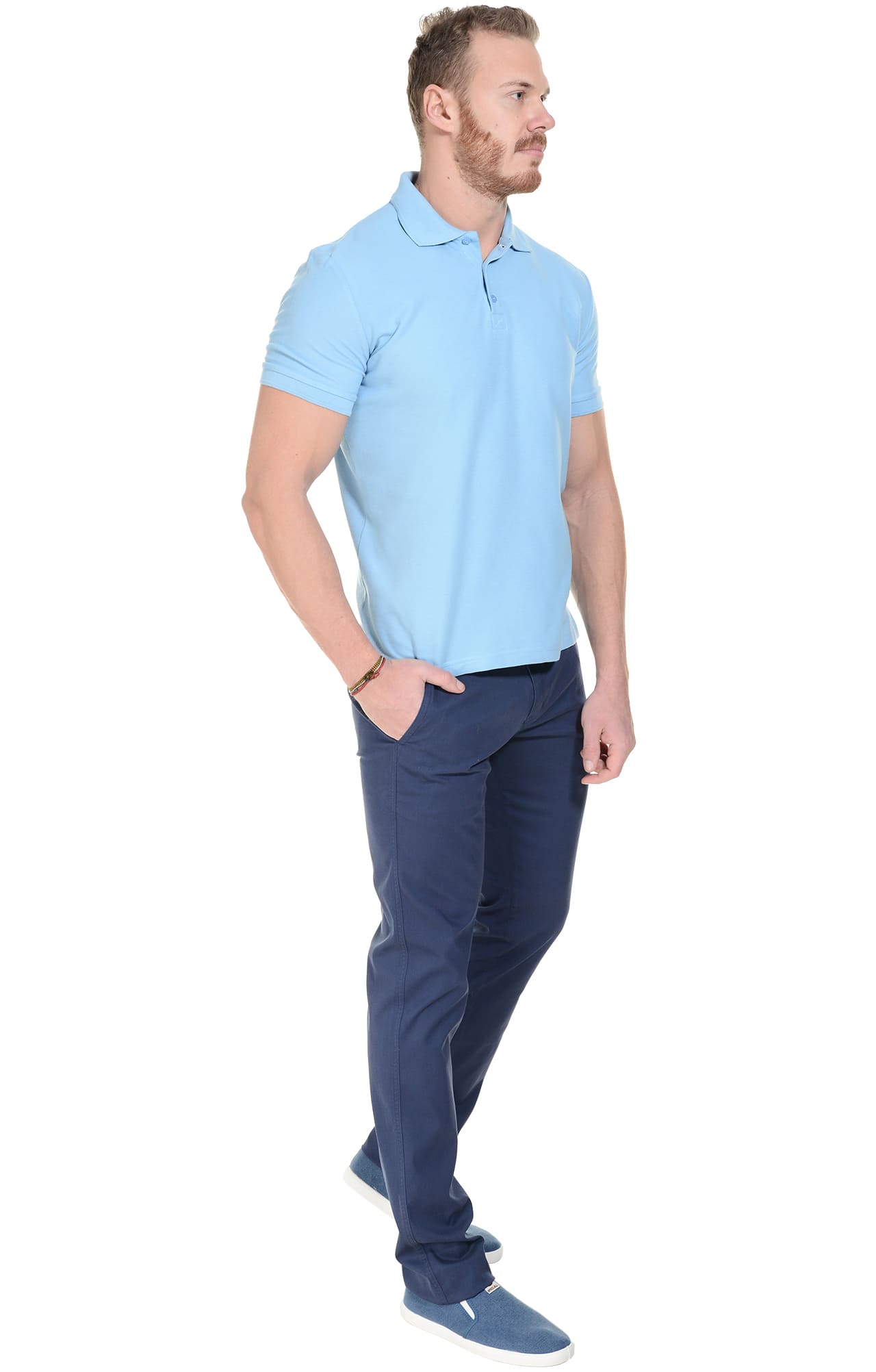 68231 Брюки  мужские blue (синие) El-Risto  Одежда для официантов  размер 50/170-176  - Вид №4