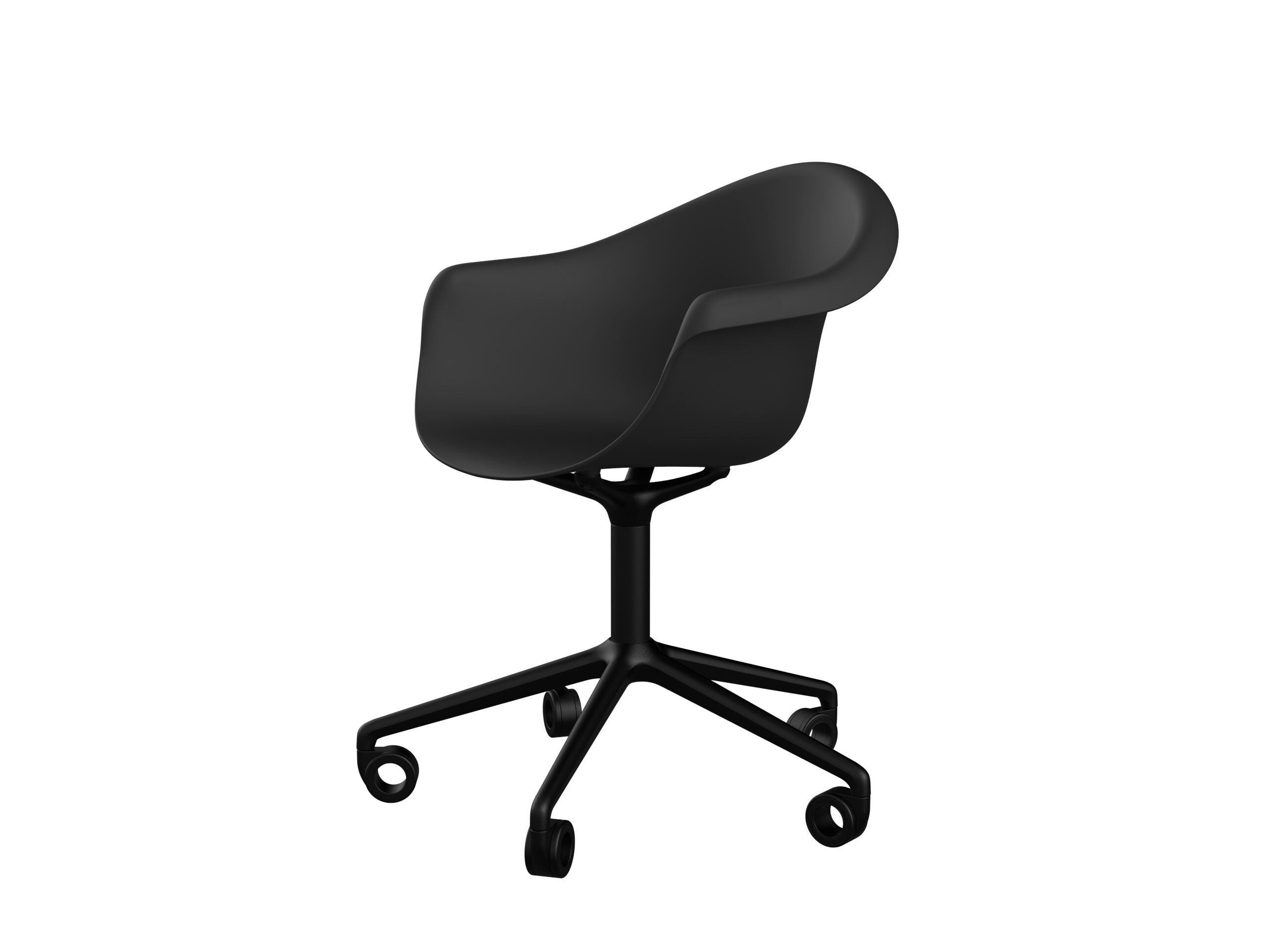 Вращающееся кресло с подлокотниками с колесами Vondom встроенный ARCH-00026700 - Вид №1