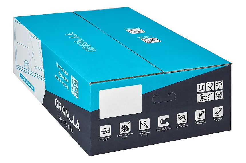 8002, АРКТИК (БЕЛЫЙ), кухонная мойка, кварц GRANULA 8002-ST233 - Вид №2