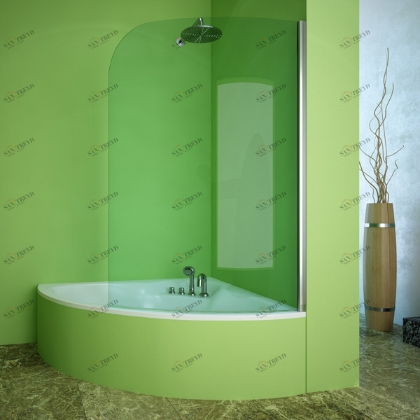 60X150GV601R2 Душевое ограждения на борт вынны GUTEWETTER Германия LUX