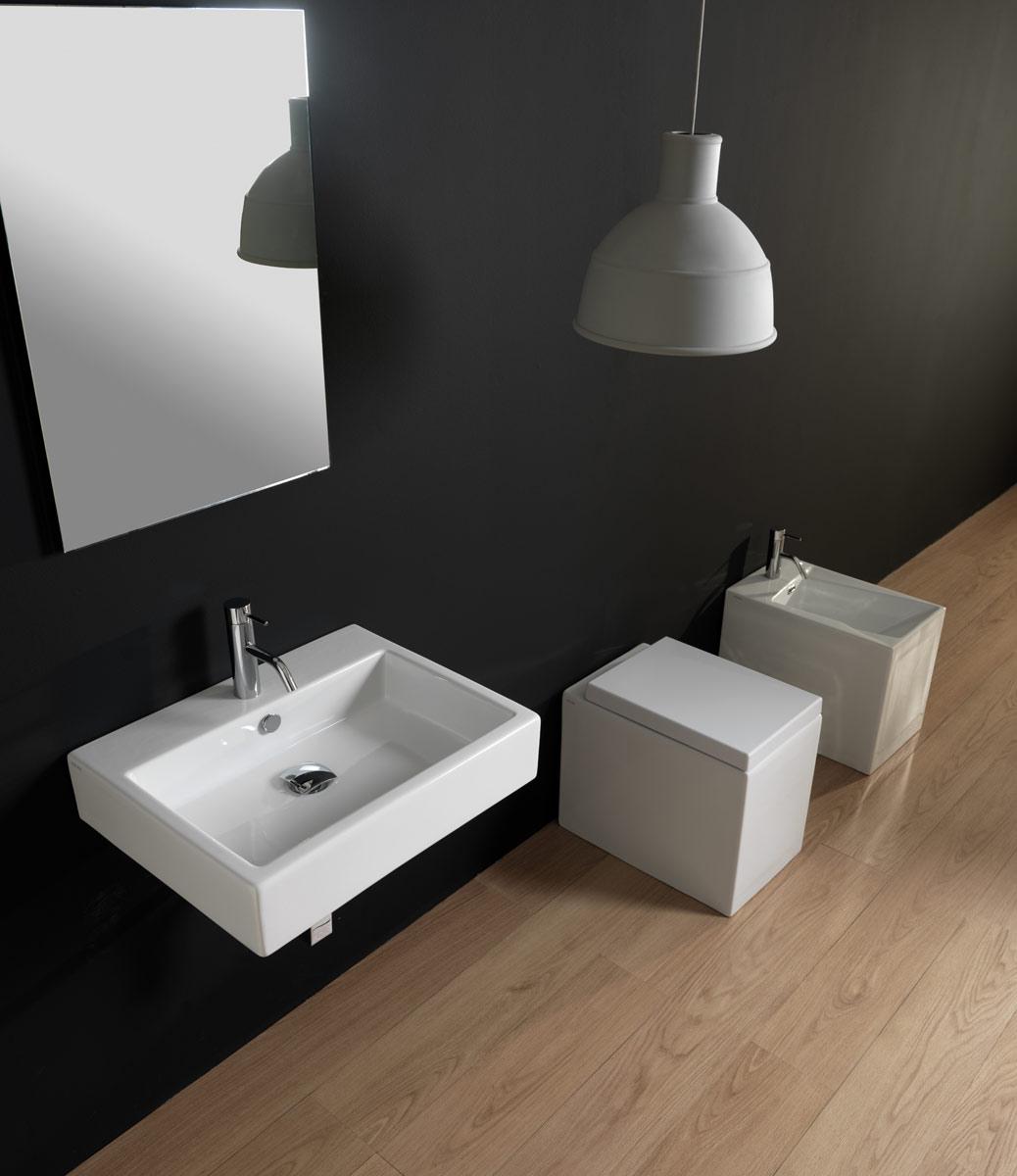 QULAV802 Подвесная раковина настенная GSG CERAMIC Quad - Вид №1