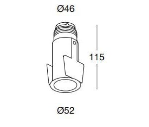 Круглый утопленный прожектор DGA тон ARCH-00146447 - Вид №3