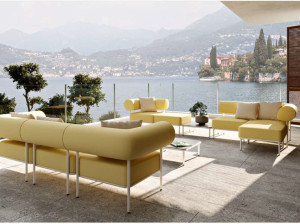 Модульный мягкий садовый диван