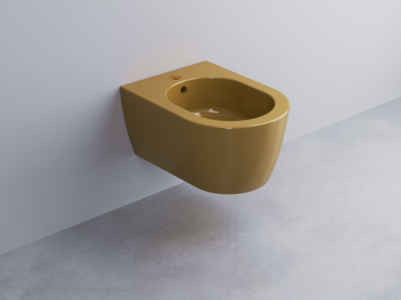 SMBSR-AM Биде подвесное с одним отверстием под смеситель, в комплекте с крепежами Mini 48 cielo Smile Ceramica Cielo