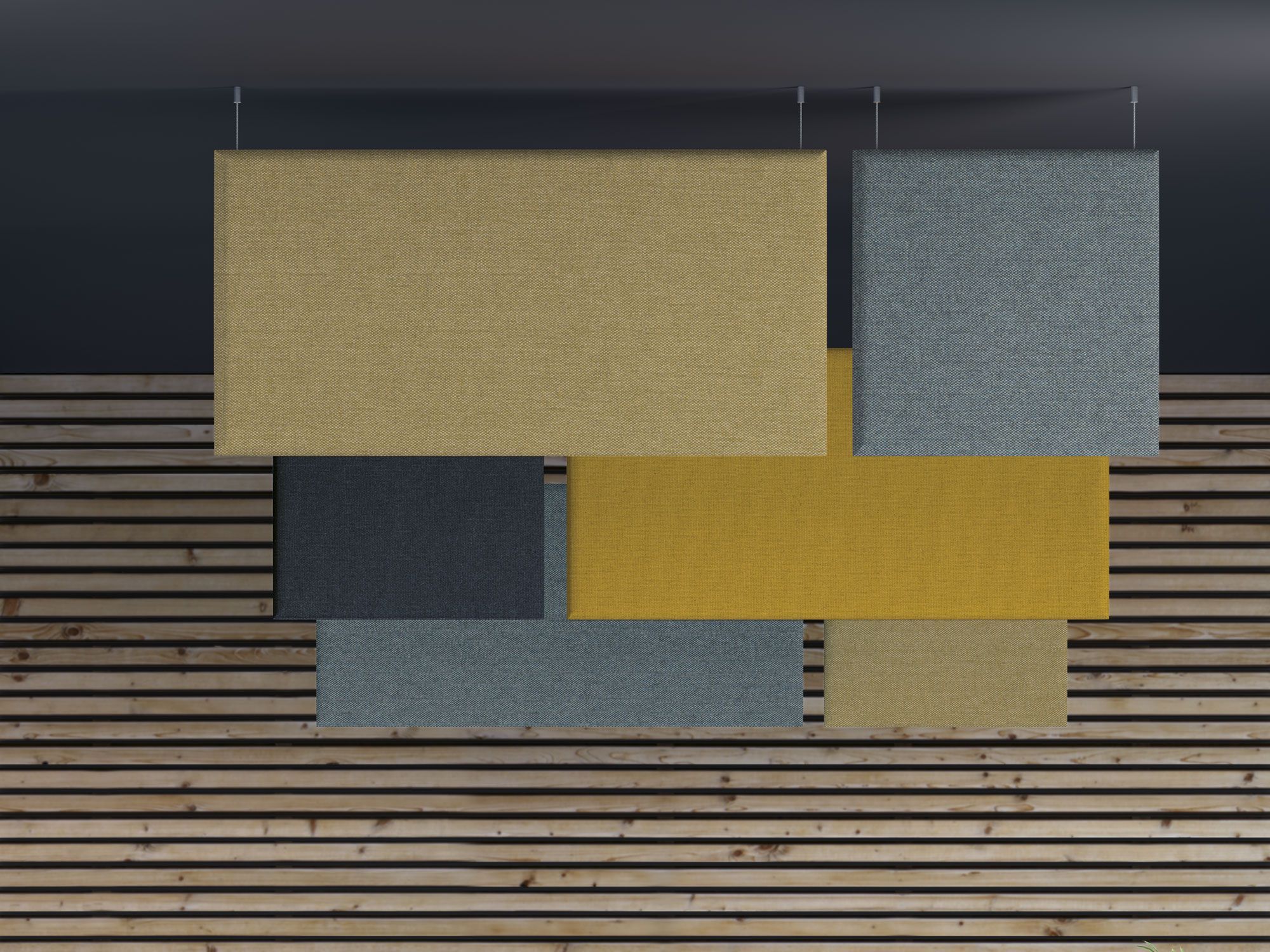 Подвесные мягкие акустические перегородки Manade Addenda ARCH-00046032