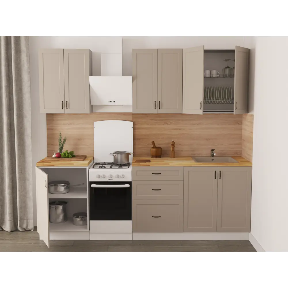 Навесной каркас DELINIA ID для кухонного шкафа 80 см белый 82000371 STLM-0877413 - Вид №14