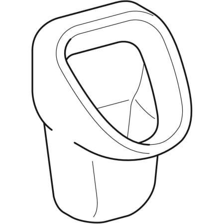 GEBERIT 236500000 Писсуар Geberit Aller, скрытый подвод, скрытый отвод  - Вид №1