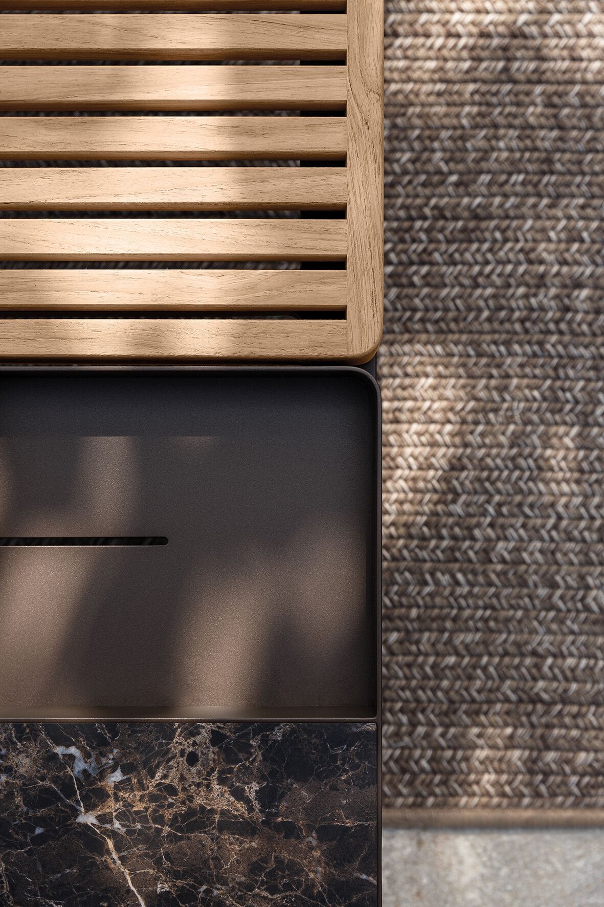 2-местный тканевый модульный садовый диван Gloster сетка ARCH-00041840 - Вид №15