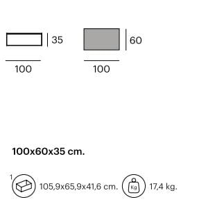 Низкий прямоугольный журнальный столик из стали и дерева Pilma Cute ARCH-00120787 - Вид №6