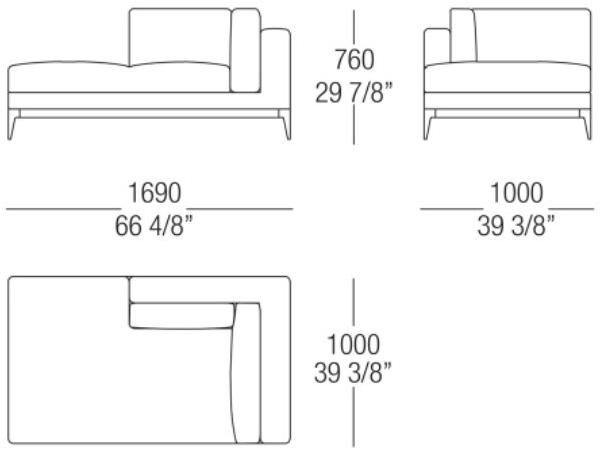 MisuraEmme Модульный угловой диван из ткани Misuraemme sun-id-1394480 - Вид №9