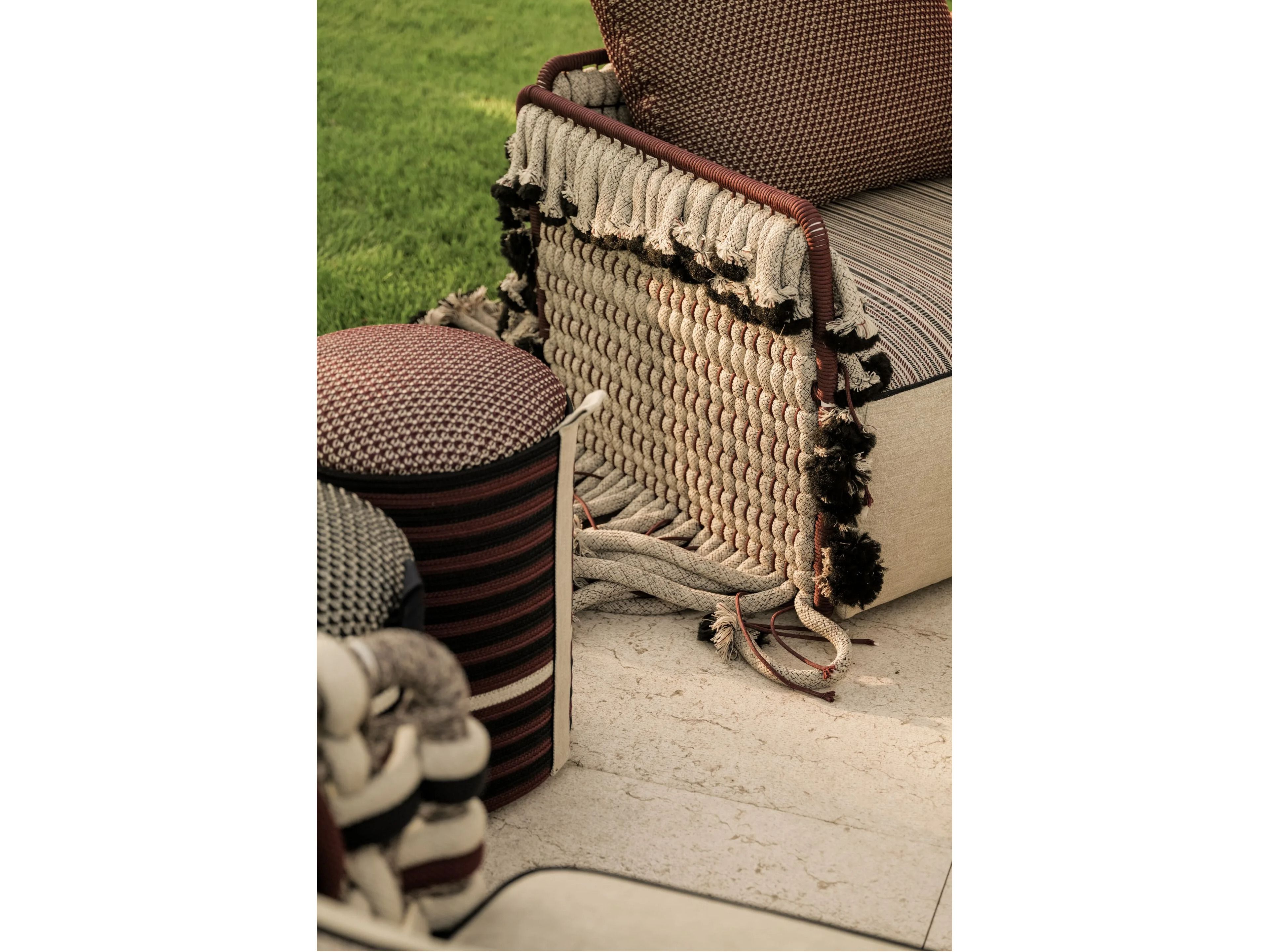 3-местный алюминиевый открытый диван с плетением Nodo Italia Antonio Marras + Nodo Italia ARCH-00151240 - Вид №15