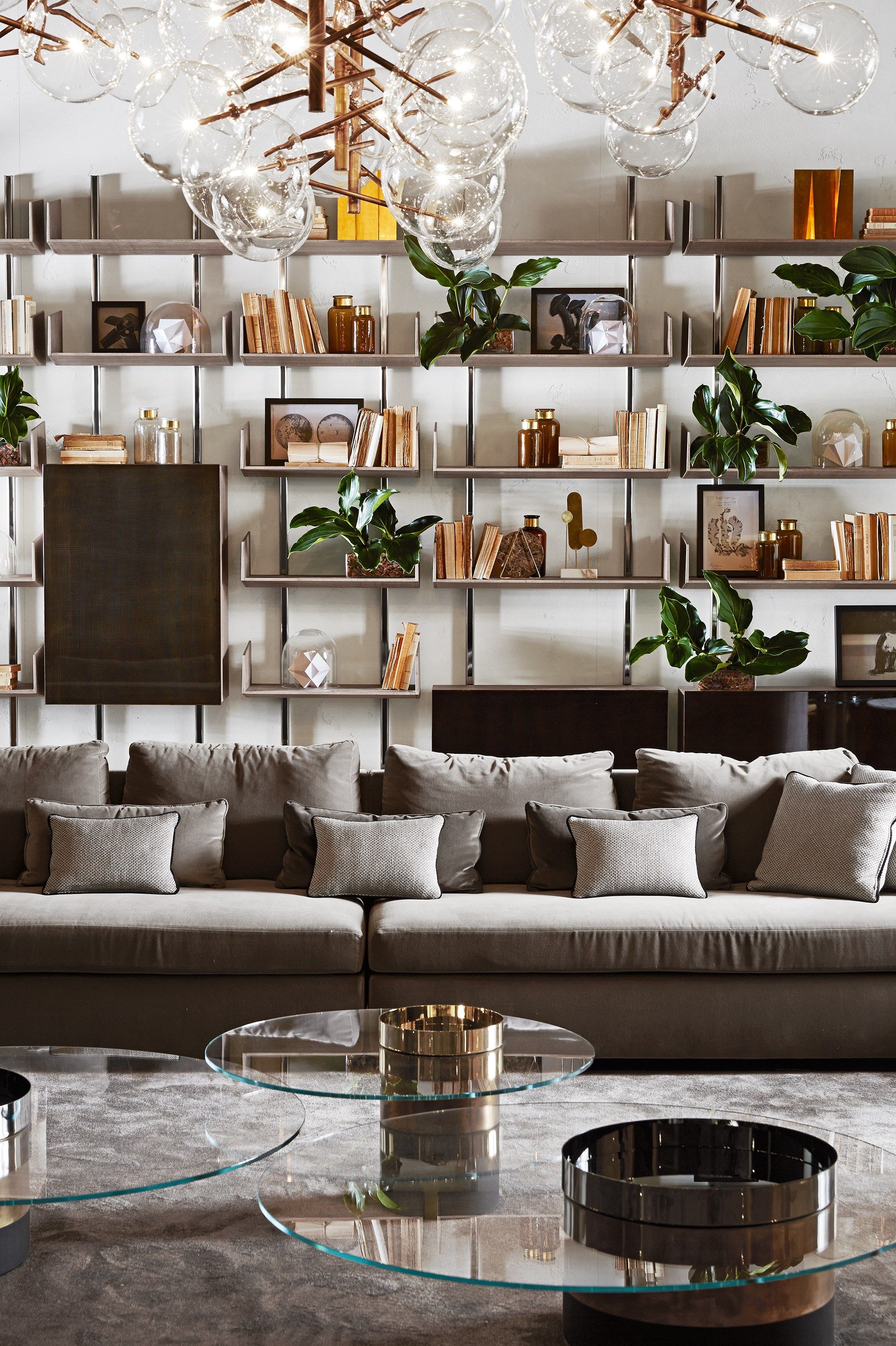 Деревянный модульный настенный книжный шкаф Gallotti&Radice Brera ARCH-00025445 - Вид №2