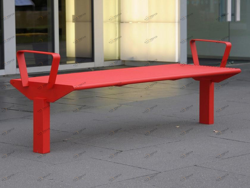 BENKERT BANKE Скамья из нержавеющей стали с подлокотниками без спинки Siardo sun-id-1349158