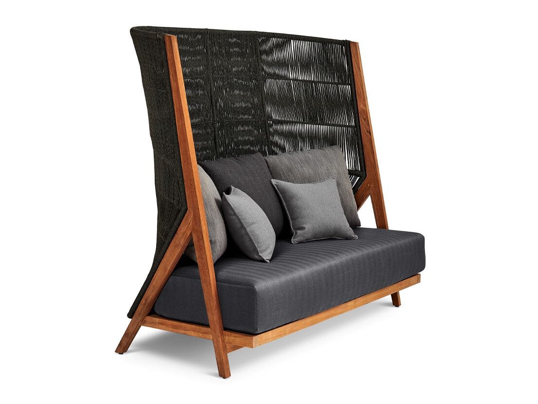 3-местный диван с высокой спинкой из тикового дерева Walters Arbor ARCH-00024440