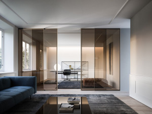 Стеклянная дверь