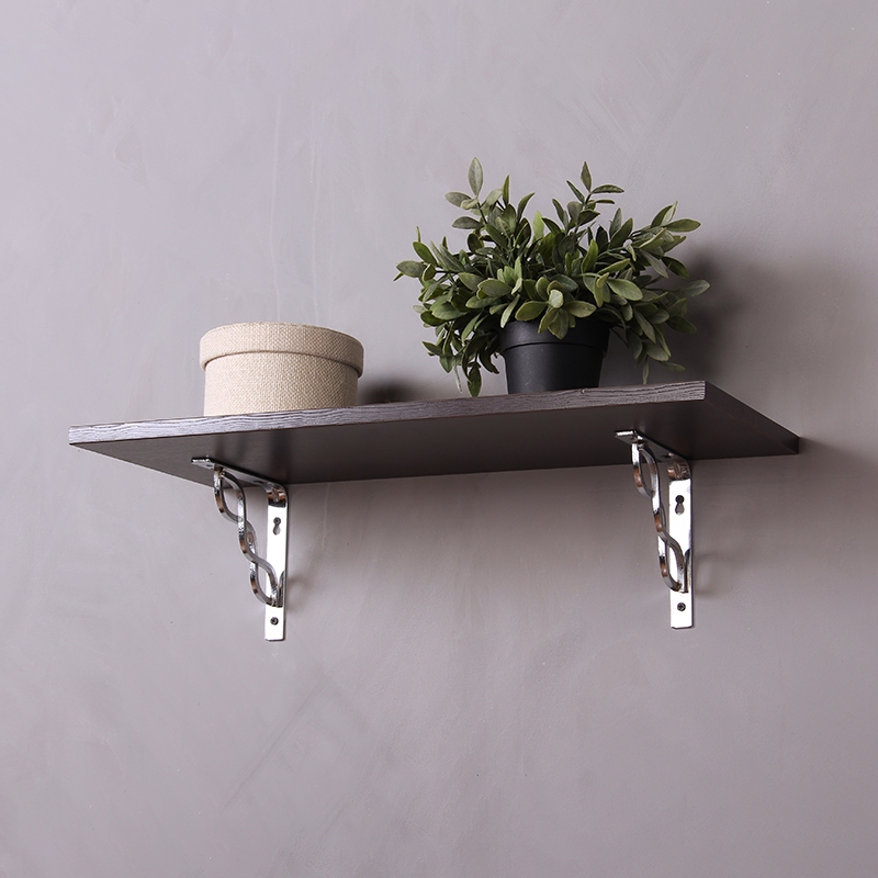 Полка прямоугольная , 800x250x16 мм, дуб венге LJPS0303 Public Steel Россия  - Вид №4