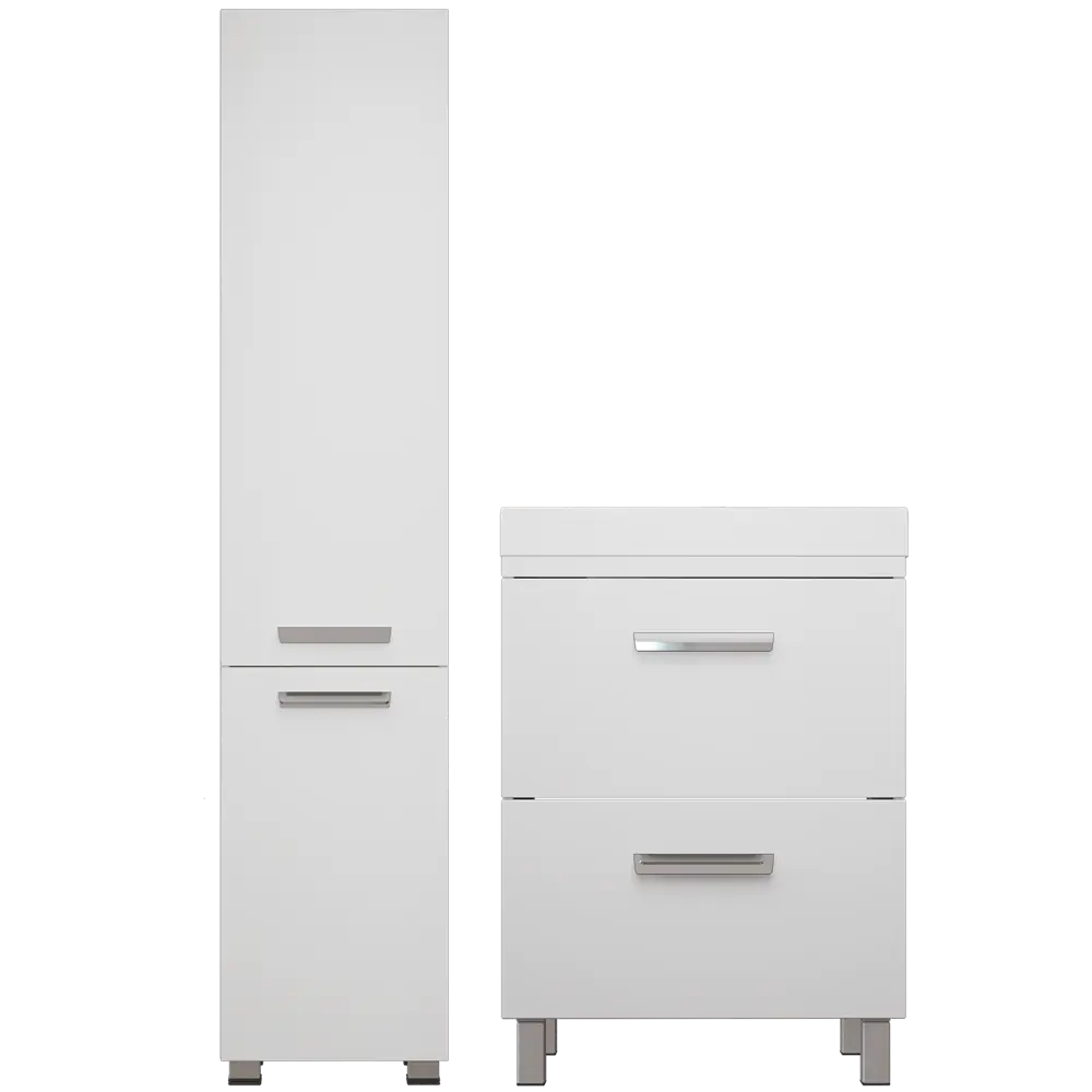 Тумба под раковину напольная Hilton 70 см цвет белый VIGO STLM-2019328 - Вид №3