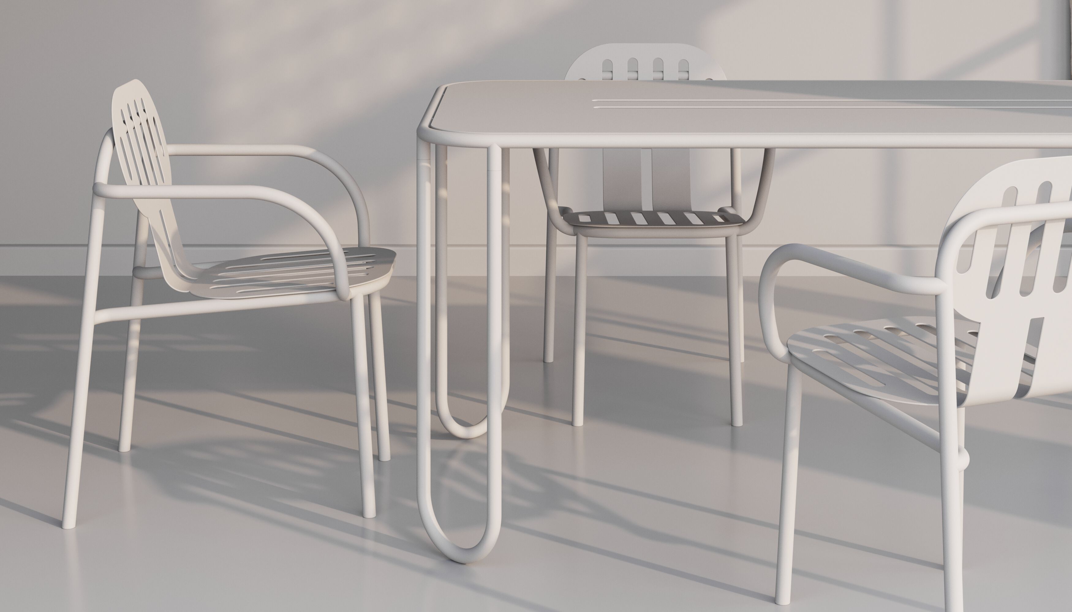 Алюминиевый прямоугольный садовый стол с порошковым покрытием Joyf пустыня ARCH-00024858