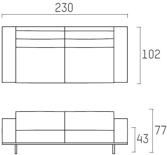 Piet Boon Модульный диван с огнестойкой обивкой Don living Pbc 06.100/102/103/ - Вид №7