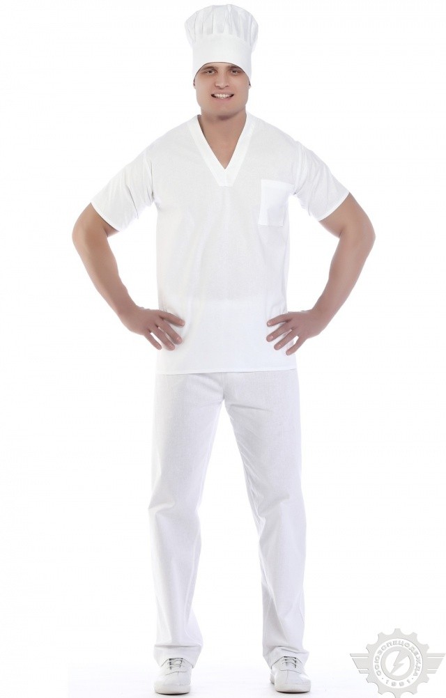 60873 Костюм пекаря  Повар  размер 60-62/182-188 Спецодежда  - Вид №10